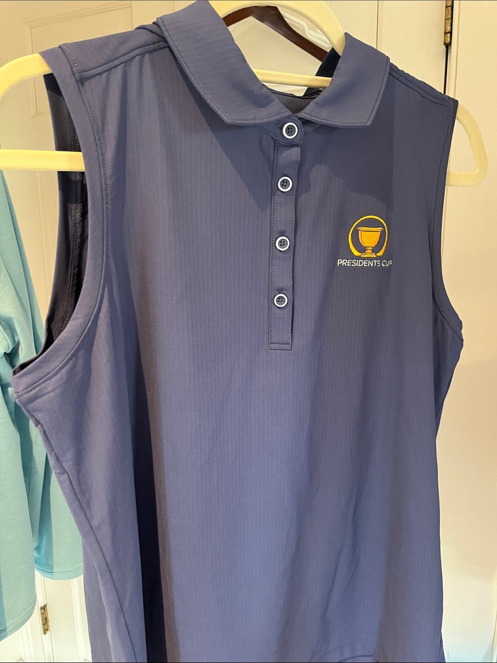 Presidents Cup Sleeveless Golf Polo Tank - Navy